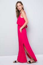 Cherished Moments Fuchsia Jersey Maxi Dress