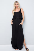 Cherished Moments Black Jersey Maxi Dress