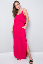 Cherished Moments Fuchsia Jersey Maxi Dress