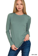 It's Your Chance Ash Jade Brushed Microfiber Long Sleeve Tee