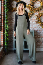 Own the Moment Olive Ribbed Overall