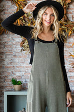 Own the Moment Olive Ribbed Overall