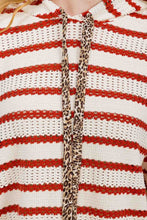 Find Your Fire Stripe Knit Drawstring Hoodie