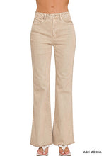 Going For It Ash Mocha Frayed Hem Pants