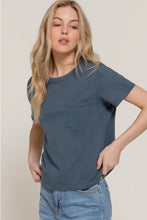 Sky's the Limit Navy Short Sleeve Top