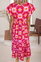 Take Me Back Pink Abstract Maxi Dress