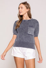 Love Beyond Navy Mineral Wash Sweater