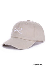 Ash Mocha Coquette Ribbon Cotton Cap