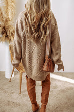 Be Inspired Parchment Cable Knit Sweater Dress