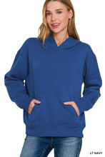 Simple Love Navy Pocket Hoodie