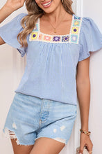 Time With You Crochet Boho Blouse