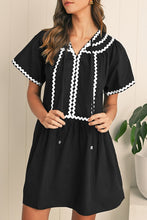 Joyful Moments Ricrac Detail Mini Dress