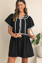 Joyful Moments Ricrac Detail Mini Dress