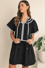 Joyful Moments Ricrac Detail Mini Dress