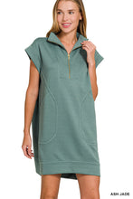 We've Got History Textured Zipper Mini Dress