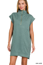 We've Got History Textured Zipper Mini Dress