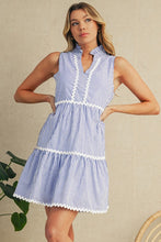 Moments With You Stripe Sleeveless Mini Dress