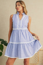 Moments With You Stripe Sleeveless Mini Dress