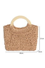 Retro Straw Woven Tote Bag