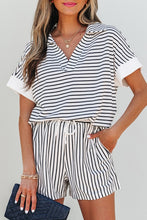 Perfect Day Out Black Striped Shorts Set