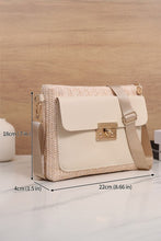 Patchwork Straw Woven Shoulder Bag