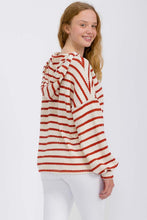 Find Your Fire Stripe Knit Drawstring Hoodie