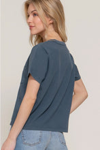 Sky's the Limit Navy Short Sleeve Top