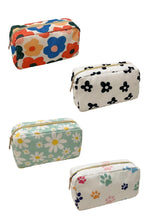 Black Flower Travel Cosmetic Bag