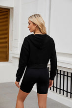 Bailey Black Cropped Hoodie