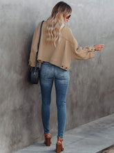 Wesley Waffle Jacket-Khaki