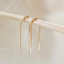 Open Arc Earrings - Gold