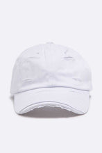 Wiley White Distressed Hat