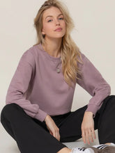 Keep Moving Mauve Crop Sweatshirt