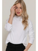 Remi Ribbed Top-WHITE