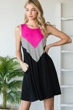 All Good Reasons Chevron Contrast Dress