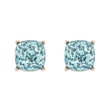 Emerald Giltter Epoxy Stud Earrings