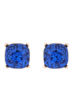 Blue Giltter Epoxy Stud Earrings