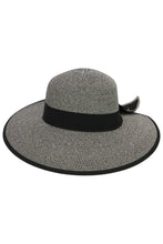 Bow Straw Sun Hat White/Black