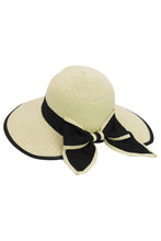 Bow Straw Sun Hat Beige