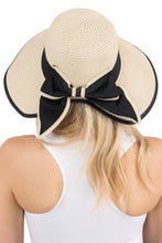 Bow Straw Sun Hat Beige
