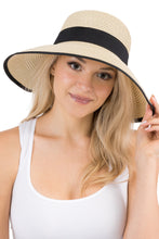 Bow Straw Sun Hat Beige