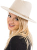 Chase Your Dreams - Ivory Asymmetrical Crease Felt Rancher Hat