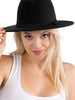 Chase Your Dreams - Black Asymmetrical Crease Felt Rancher Hat