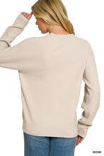 Just A Feeling Bone Sweater Cardigan