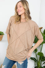 Wait and See - Camel Oversized Top