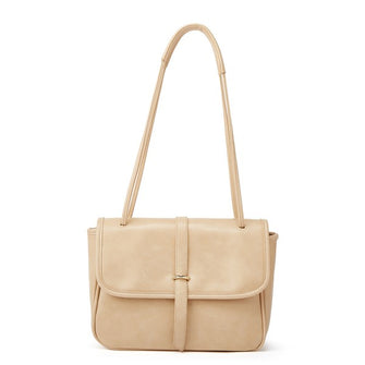 Every Step Of The Way - Cream Vegan Leather Handbag