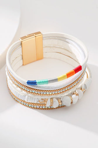Multi Strand Leather Bracelet