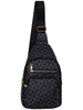 All Over Town - Black Triangle Crossbody Sling Bag