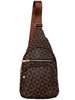 All Over Town - Brown Triangle Crossbody Sling Bag