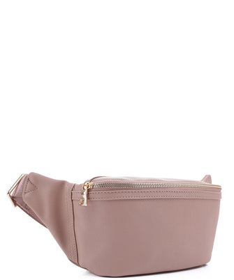 Take The Day - Taupe Vegan Leather Fanny Pack
